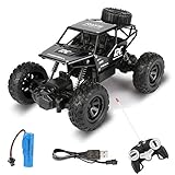 【2,4G Funksteuerung Buggy】- Die Reichweite der Fernbedienung beträgt mehr als 40-50 Meter. Das ausgestattete 2,4 GHz Funksystem, sorgt für eine starke Verbindung und ermöglicht den gleichzeitigen Betrieb mehrerer Autos. Vollständige Synchronsteuerung für ein hervorragendes Handling. Es kann spezielle Vorgänge wie Drehen, Driften und Umdrehen perfekt ausführen. Sie können problemlos an allen Arten von Autorennen teilnehmen.