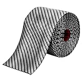 CICMOD Auto Einstiegsleisten Aufkleber Universelle KFZ Kantenschutz Stoßstangenschutz Kohlefaser Anti Scratch Stoßfänger Abdeckung 7CM x 250CM