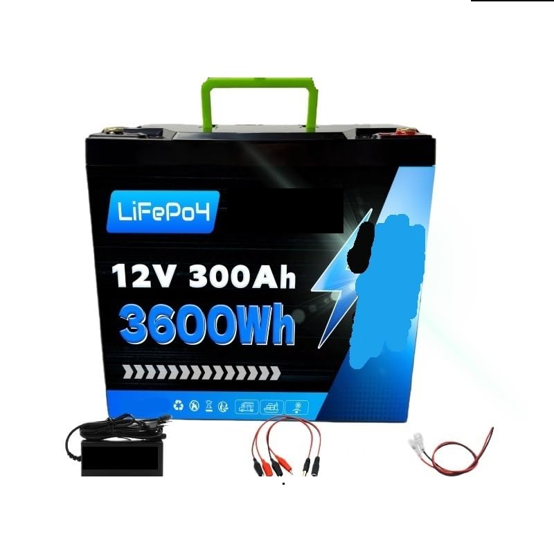 Batteria al litio ecologica da 12 V 200 Ah, capacità elevata | For l'accumulo di energia solare for camper PowerOutdoor Camping, nessuna preoccupazione di alimentazione