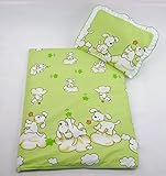 2 tlg. Babybettwäsche-Set 70x50 cm in Baumwolle