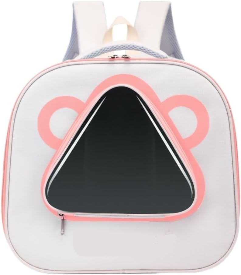 Cat and Dog Bags Pet Backpack Comfortable and Breathable Foldable Perspective Window Ventilation Mesh Portable Portable Cat Bag Pet Travel Bags(K)