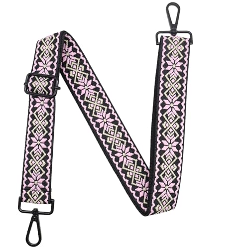 Image of Crossbody Straps for Purses Silver Hardware Purse Strap Wide Shoulder Strap Adjustable Replacement