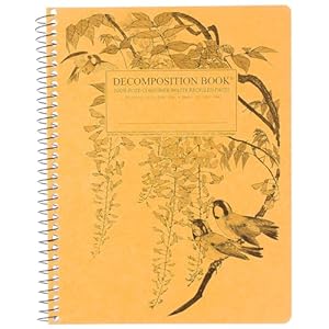 Decomposition Leafy Perch College Ruled Spiral Notebook – 9.75 x 7.5 Journal with 160 Lined Pages – 100% Recycled Paper – Notebooks for School Supplies, Home & Office – Made in USA