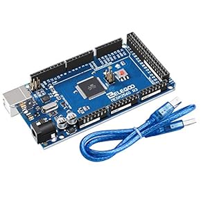 ELEGOO Mega R3 Controller Board Compatible with Arduino IDE with USB Cable Blue Version
