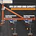 Bigorenda Wall Mount Jib Crane,Hoist Bracket,660lbs Max Load Capacity Electric Scaffolding Lift,All Steel Construction,Electric Hoist Holder Swing Arm with Pole,Shop Crane Jib with 180 Degree Rotation