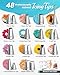 RFAQK 74 PCs Icing Piping Bags and Tips Set, Cake Decorating Kit with 48-Numbered Piping Tips, Anti Burst Pastry Bags for Cookie Cupcake Cake Decoration, Cake Decorating Tips Set with Booklet & E-book