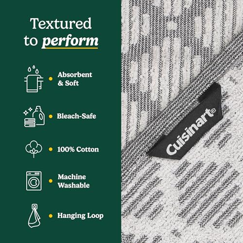 Image of Best Brands Cuisinart Cotton Kitchen Towels, 2-Pack 18x28, Bleach Safe