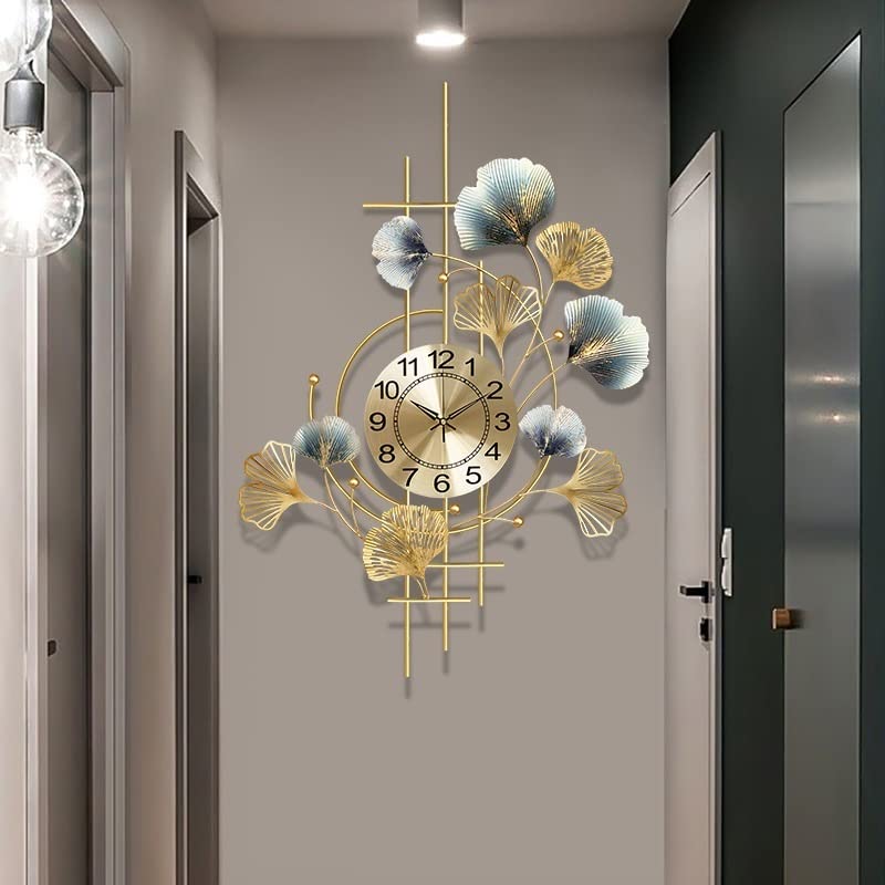 Orologio da parete decorativo moderno, design unico per soggiorno e camera da letto, elegante decorazione per la casa, movimento silenzioso, per proprietari di case e appassionati di arredamento