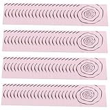 Amosfun 100 envoltorios de aluminio rosa para caramelos, para chocolate casero y aperitivos, fácil de cortar, embalaje ligero para almacenamiento de caramelos, té y golosinas