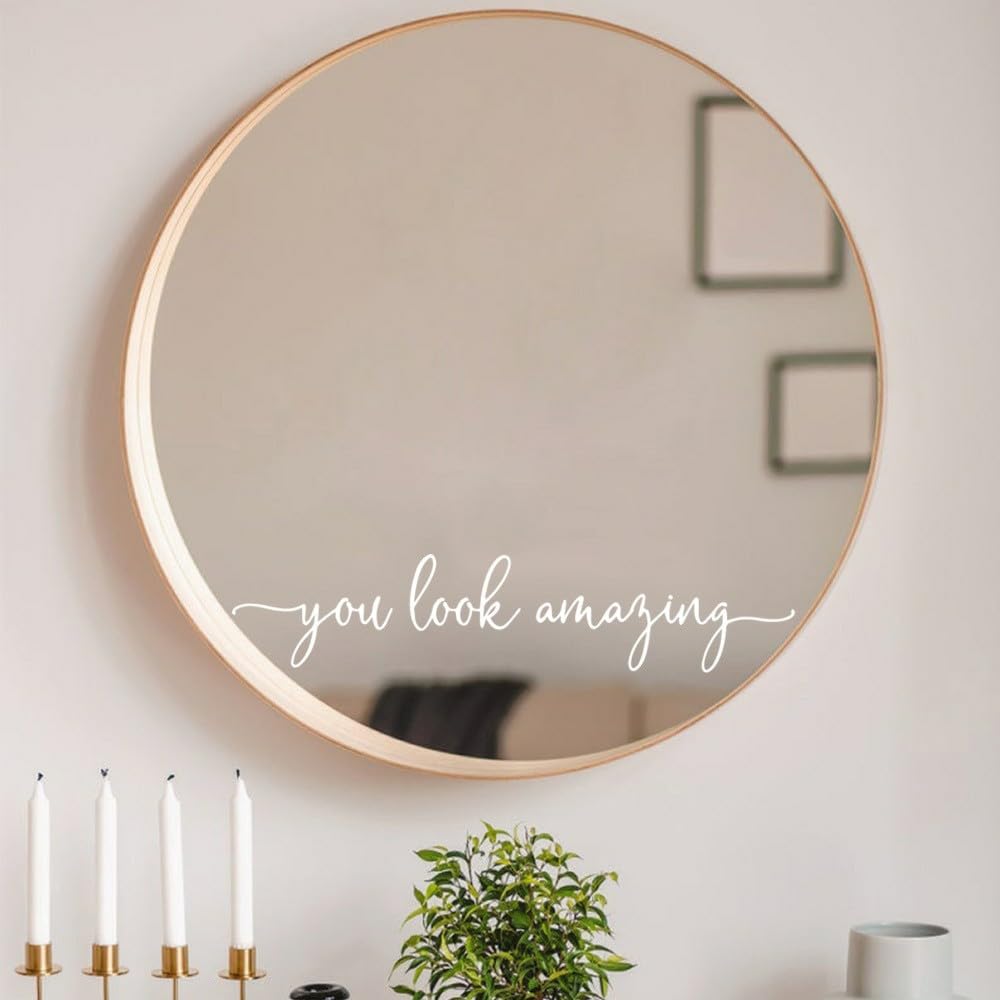 GADGETS WRAP Vinyl DIY You Look Amazing Mirror Sticker-image-36