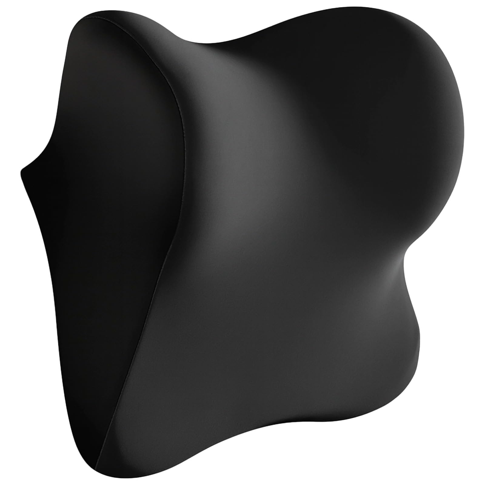 Cuscino per il collo dell'auto per la guida, supporto per poggiatesta del sedile dell'auto, con rimbalzo lento, design ergonomico, 26,9 x 27 x 13 cm, nero, comodo poggiatesta per viaggi e