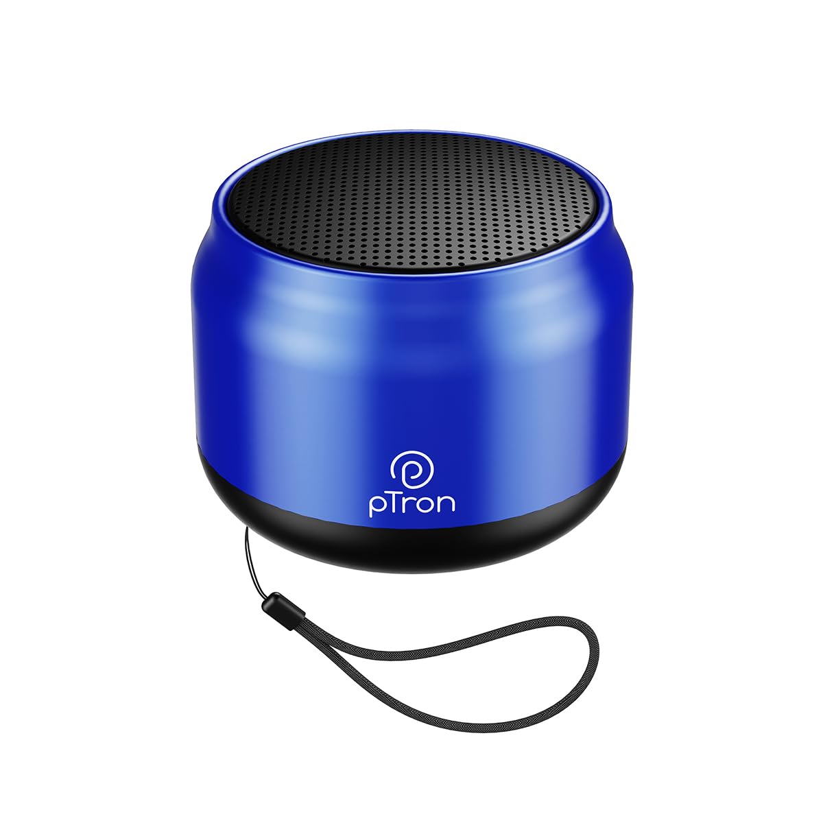 pTron Musicbot Lite 6W Bluetooth Speaker with 8 Hrs Playtime, 2.04" Neo Driver for Pristine Sound, Mini Size Portable Speaker, BTv5.1 Connectivity, TWS Feature & Type C Charging (Blue)