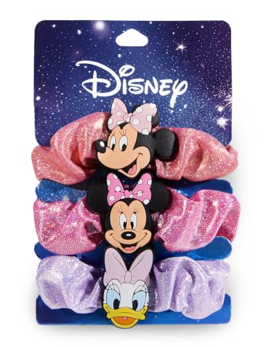 Disney Minnie Mouse Scrunchies Satin No Damage Hair Ties for Girls