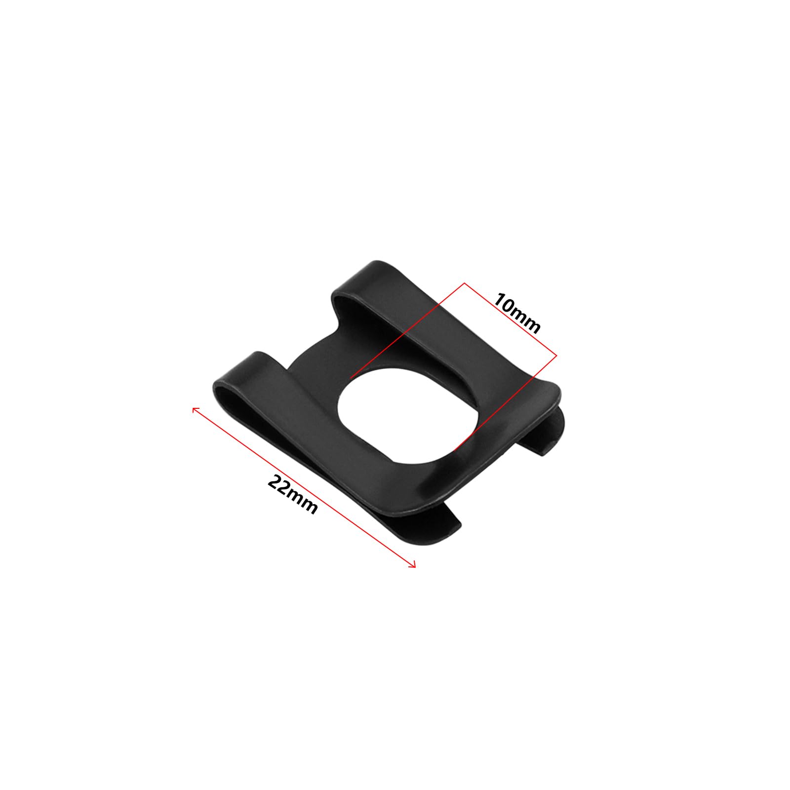 The Lord of the Tools 20Pcs Circlip SL Clip M10 Spring Stop for Bolt Shaft DK Retaining Ring Anti-Loosening Card for Cars Toys Furniture 10x22mm Black - Image 4