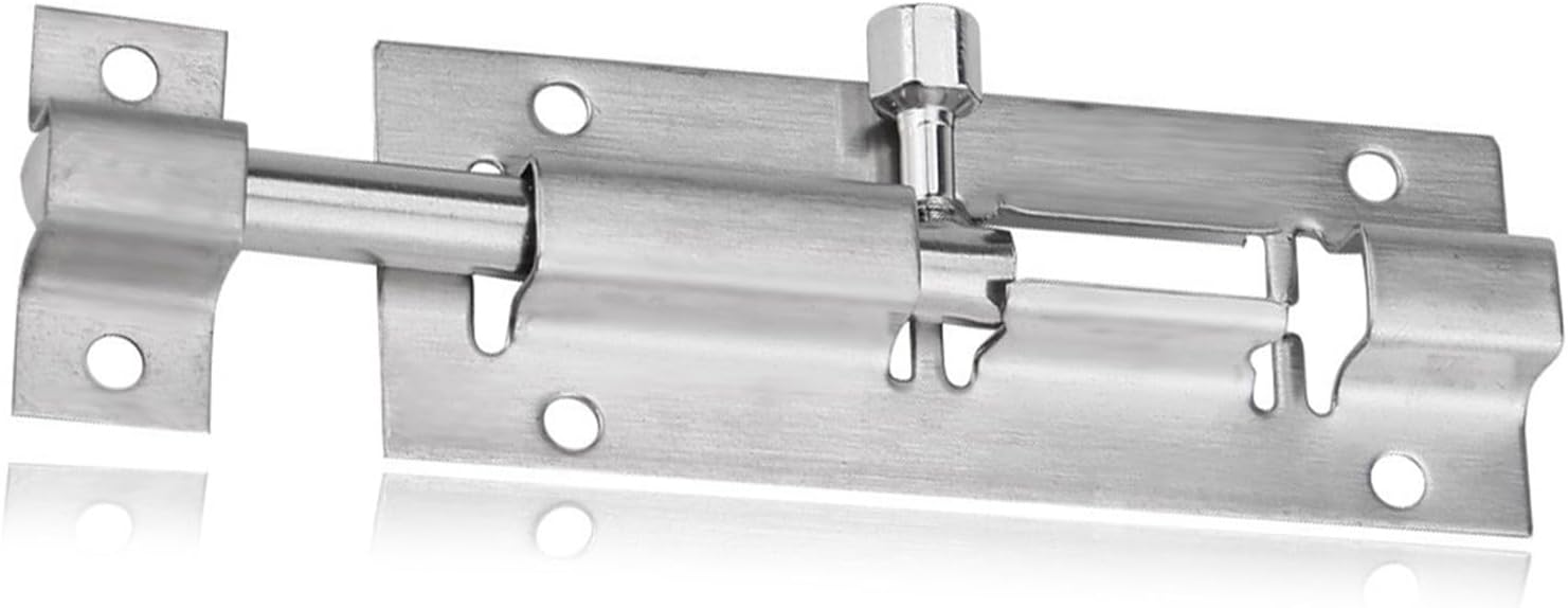 2-Piece Stainless Steel Door Security Lock, Thickened Sliding Gate Bolt and Window Latch