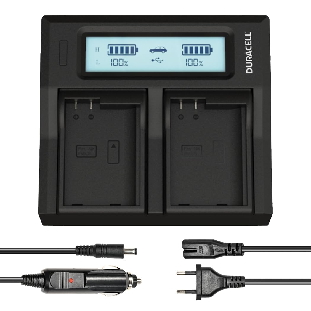 CARGADOR DUAL DURACELL PARA DRNEL15 / EN-EL15