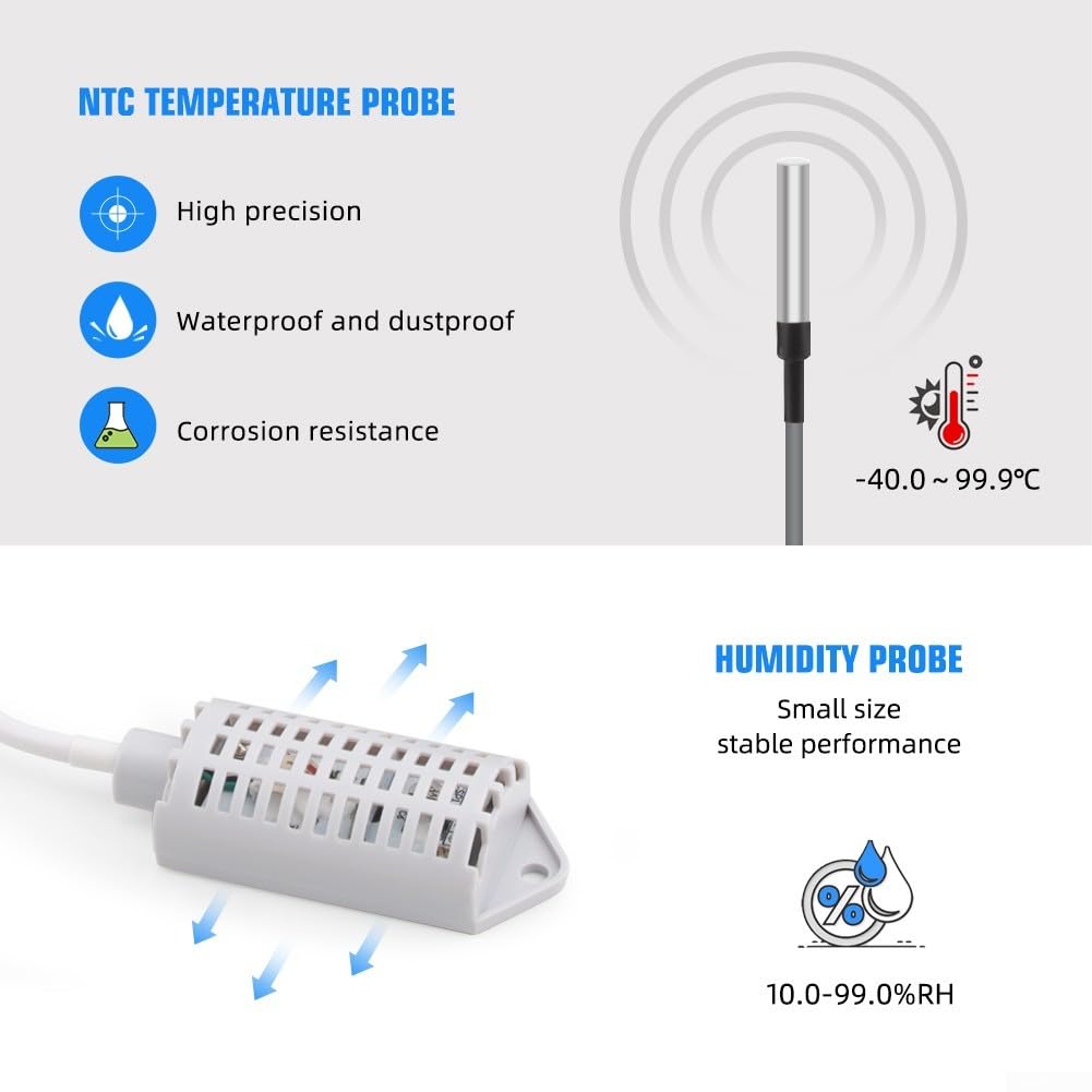 PID Temperatur Luftfeuchteregler 0.01°C Präzision Inkubator