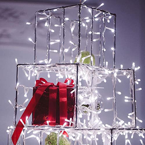 Image of NIYAMAX 12 Meter 42 Led String Serial Lights, Copper Wire LED Decorative String Fairy Rice Lights for Indoor, Outdoor, Decoration, Festival, Party, Wedding, Garden, Lawn (White Color)(Pack of 10)