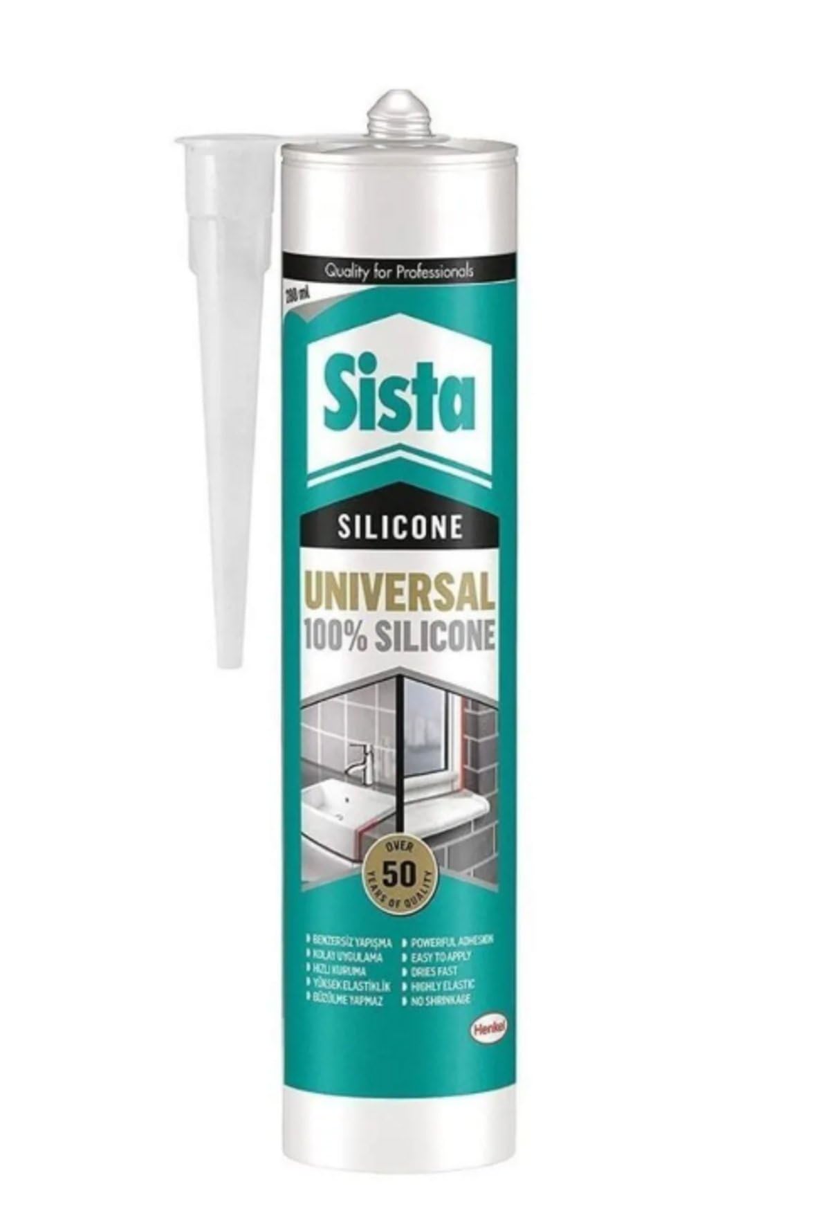 Sista Silikon Mastik Universal, Çeşitli Yapı Elemanlarının Dolgusu ve Yapıştırılması için…