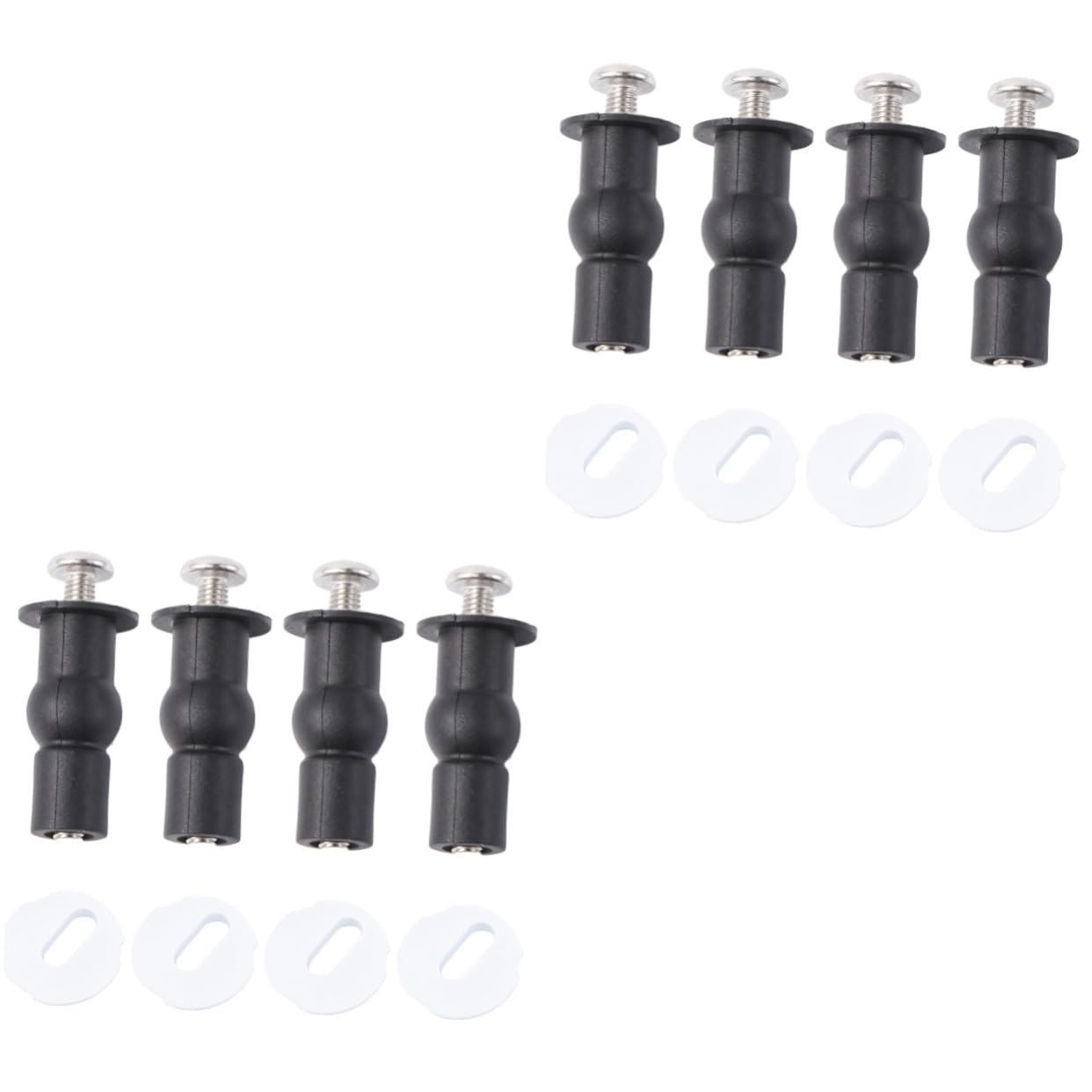 Tacos de expansión de metal, 2 herramientas de goma para inodoro, accesorios de inodoro, tornillo, expandir (As Shownx2pcs, 4 x 1.4 cm x 2 unidades)