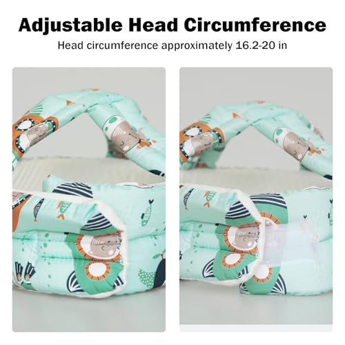 Image of Baby Head Protector Baby Helmet for Crawling Walking, No Bumps Safety Head Adjustable Protective Cap for Walking, Playing (Submarine)