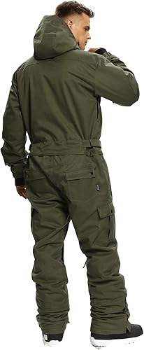 Miniatura 5 de Traje de esquí de una pieza para hombre, monos coloridos, trajes de nieve para snowboard, invierno, al aire libre, impermeable, para deportes de