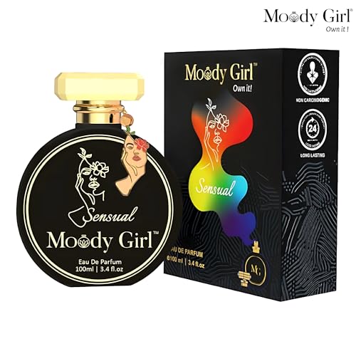 Image of Moody Girl Sensual Perfume for Women | Spicy Tonka Bean Fragrance | 24 Hrs Long Lasting Eau De Parfum with Myrrh | Valentine Gift | Solid Premium & Luxurious Perfume for Every Occasion - 100ml