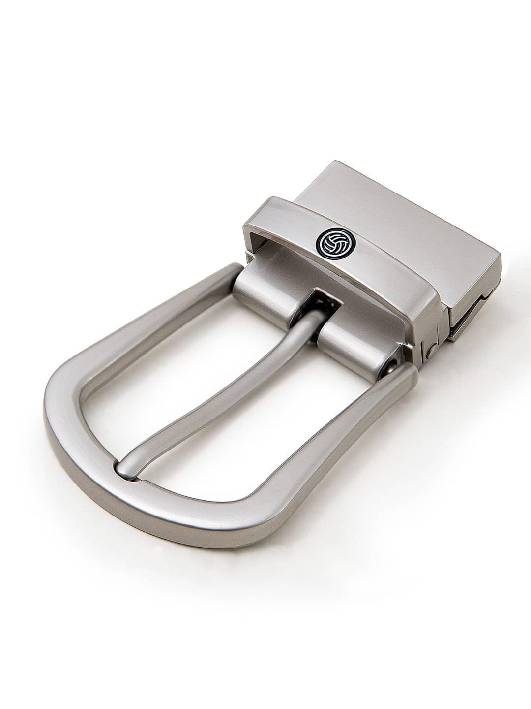 Replacement Buckle for Reversible Leather Belts Classic Gold Pearl White (Silver)