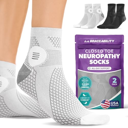 BraceAbility Diabetic Socks with Compression