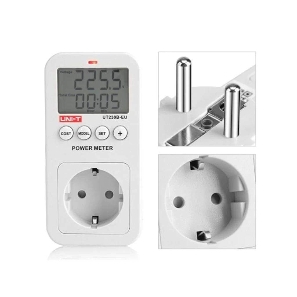 UNI-T UT230B-EU Seria UT230B Gniazdo zasilania do wtyczki UE, 100V-260V, 0A-16A, 1W-3680W