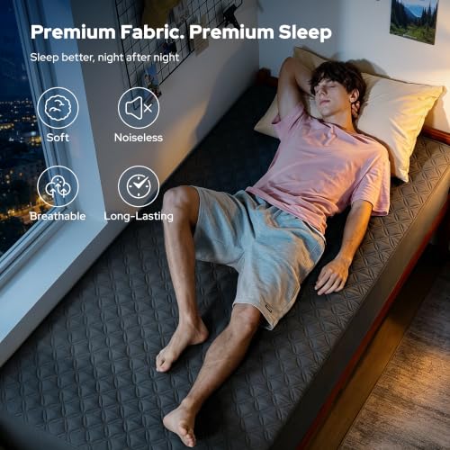 Image of 2 Pack Waterproof Mattress Protector, Twin XL Size Mattress Pad with Deep Pocket 6 inch-15 inch Depth, Soft Breathable Dirt-Proof Single Bed Mattress Cover for Bedroom, Dorm Room (Gray)