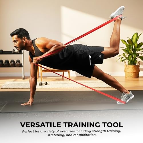 Image of Resistance Bands Set of 5 (Extra Light to Extra Heavy), Pull Up Bands for Men & Women, Exercise Bands for Strength Training, Home Workout, Gym Fitness, Stretching, Mobility, Yoga, Crossfit
