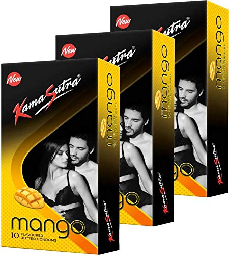 KamaSutra MANGO Flavour Condoms (Set of 3, 30S)-picture-13