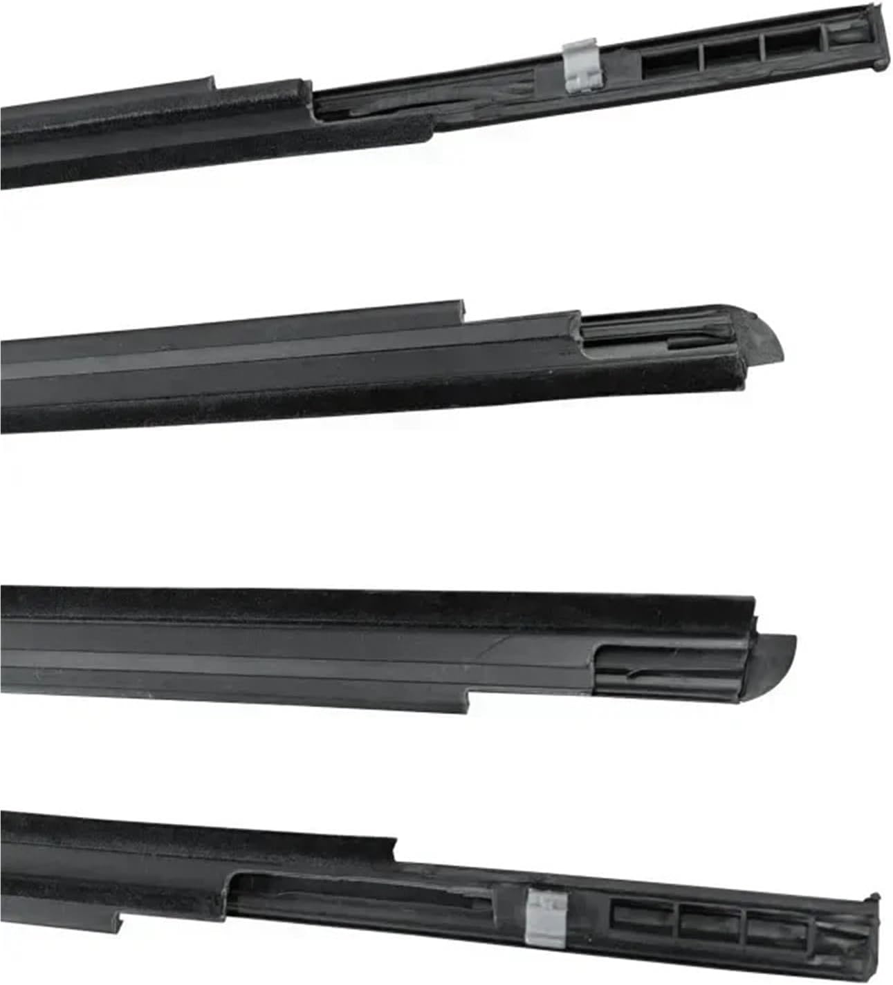 4PCS Car Door Window Glass Window Seal Moulding Trim for Hatchback 2006-2013