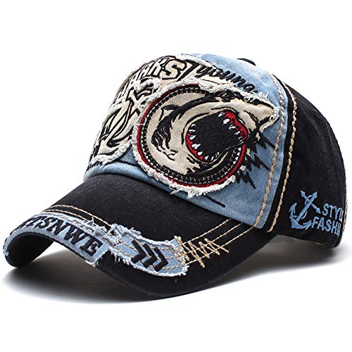 Tioamy Gorra de béisbol Unisex Ajustable Hat Retro Baseball Cap Cap Algodón Fashinable Ocio Carta Sombrero Exterior para Hombres y Mujeres