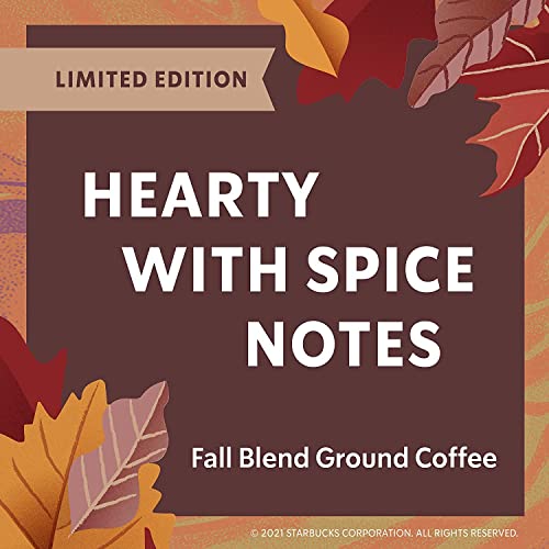 Image of Starbucks Limited Edition Ground Coffee, Fall Blend, Medium Roast 100% Arabica Coffee with Flavor Lock Packaging, 17 Ounce Bag (Pack of 4) 68