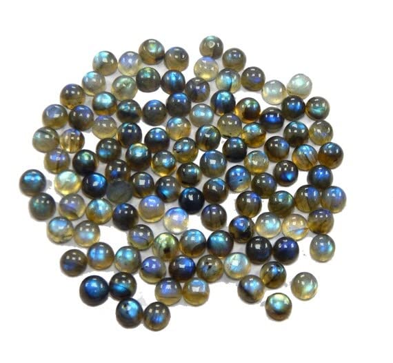 Labradorite cabochon de qualité supérieure ronde 7 mm pour bijoux