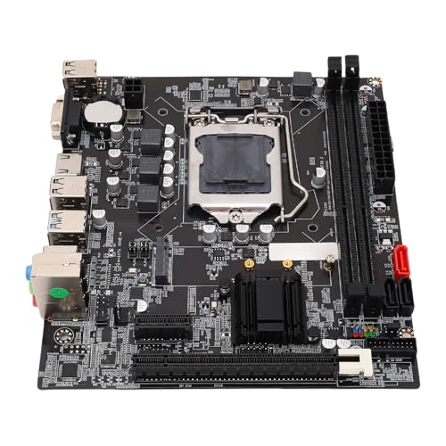 XUMIUZIY Placa Base de Computadora B75, LGA 1155 Socket 2x8gb DDR3 Placa Base de Juegos con M.2 NVME NGFF ATA3.0 PCI E para Core I3 I5 I7 E3 V2