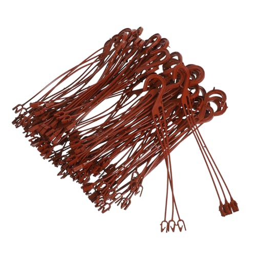 Lurrose 50 piezas Gancho para Colgar Plantas de Plástico Resistente Unidades Soporte para Macetas Colgantes Interior y Exterior Ganchos Duraderos Óxido para Tiestos y Jardinería