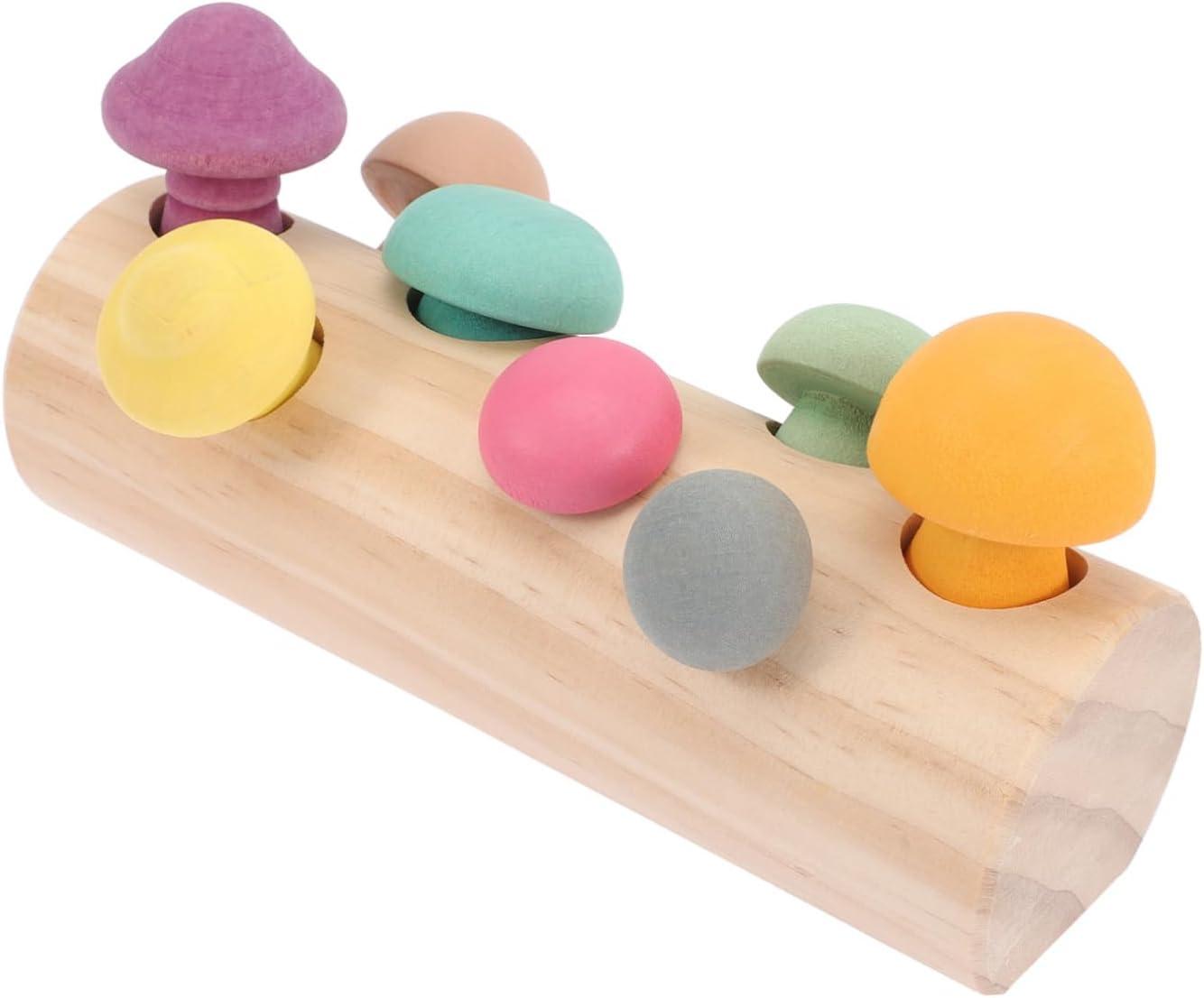 BESPORTBLE Montessori Toys Mushroom Learning Girl Wooden Mushroom Sorting Toy Year Old Girl