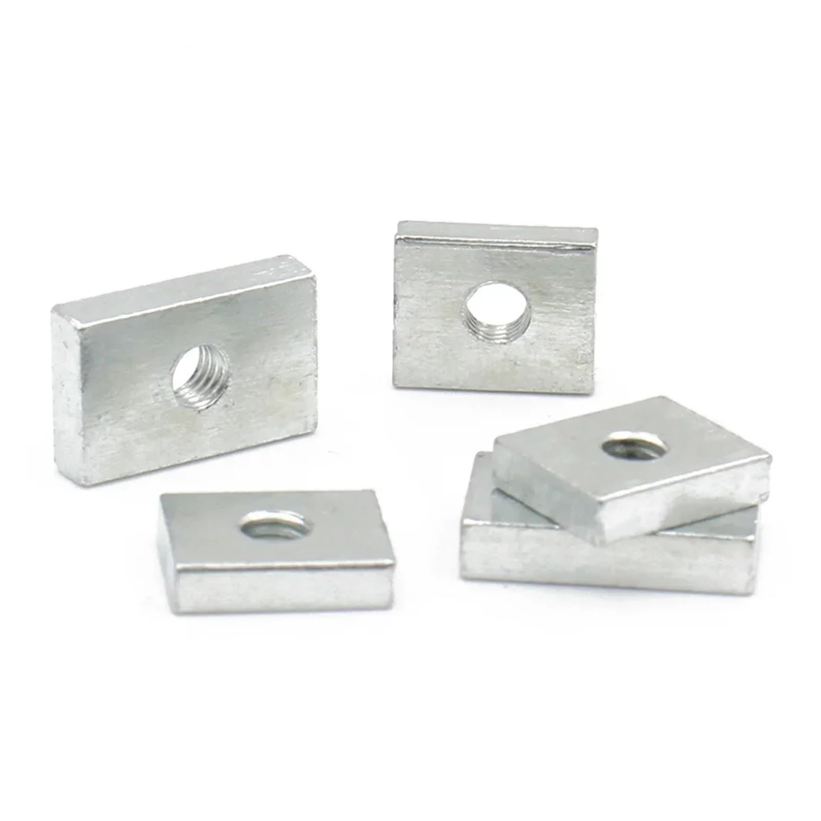 Rechteckmutter 10–50 Stück Vierkantmuttern M3, M4, M5, M6, M8, Rechteckmuttern, dünne Gleitblockmuttern, Zubehör for Aluminiumprofile(10pcs,M8x25x15x5)