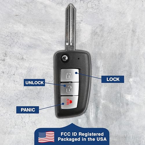 Llave con mando a distancia para coche kbrastu15 KeylessOption, repuesto sin cortar (pack de 2) 6