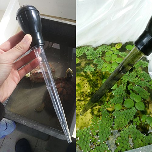 SENZEAL Pipetta Contagocce Graduato Strumento di Rimozione dei Rifiuti di Plastica per il cambio Dell'acqua per Acquario Nero - Image 8