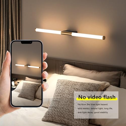 Iluminación de pared interior moderna LED larga oro para sala de estar 2
