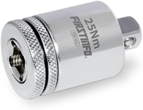 FIRSTINFO F3216CC - Llave de tapa de filtro de aceite de motor de 25 Nm, adaptador limitado de par de torsión, gira la llave de trinquete