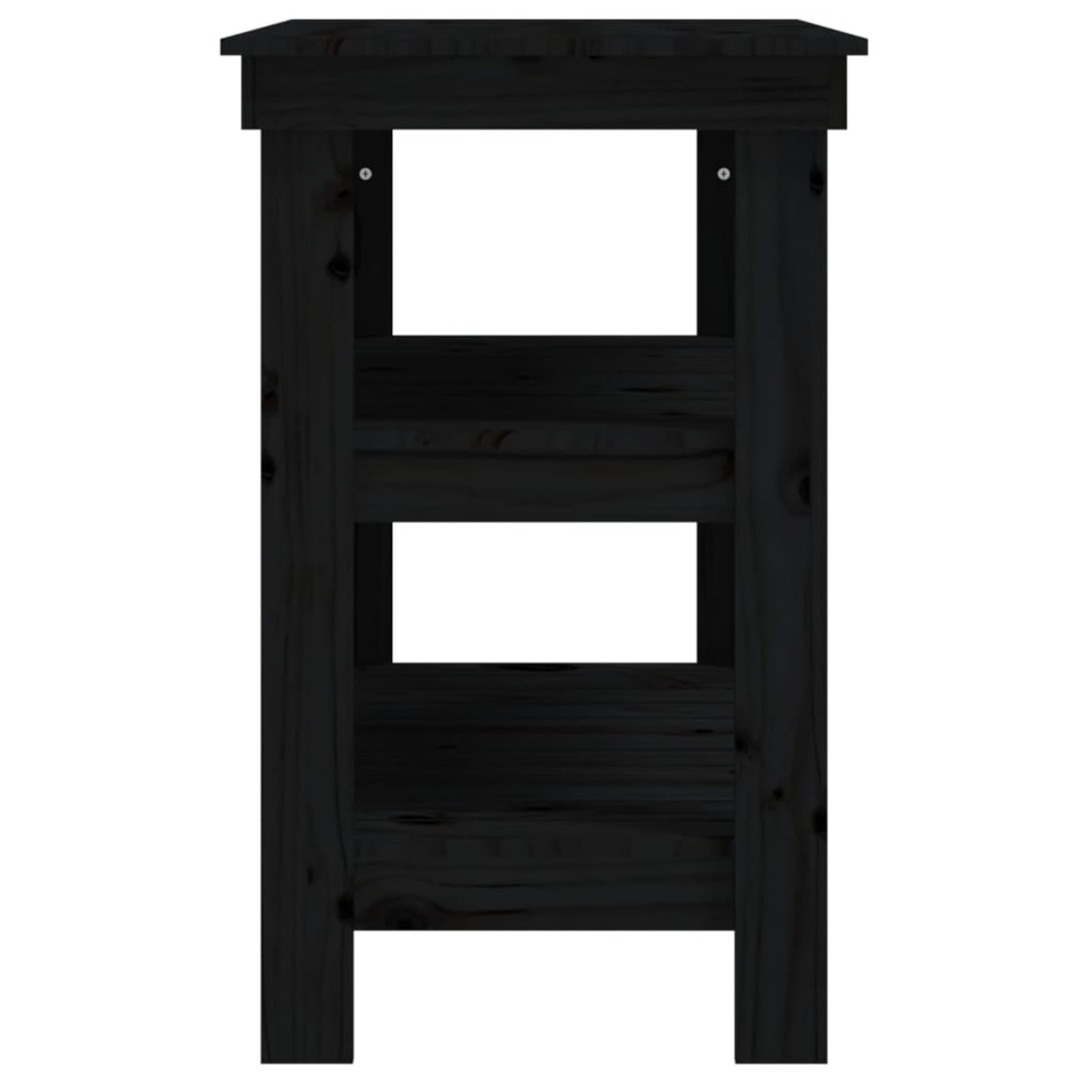 LAPOOH Banco de Trabajo, Mesa De Trabajo Taller, Caballete Mesa, Banco Herramientas, Bancada De Trabalho, Caballete para Mesa, de Madera Maciza de Pino Negro 78,5x50x80 cm