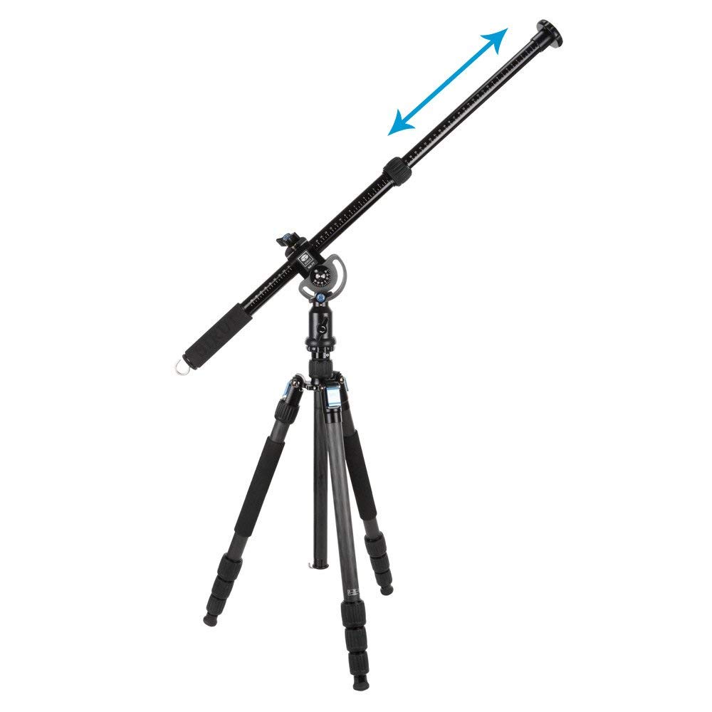 Sirui HA-77 Teleskop-Auslegearm (Horizontalarm 77 cm mit Lasthaken, Belastbar bis 5 kg) schwarz