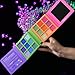 Tintark Neonme Eyeshadow Palette, 18 Fluorescent Color Glowing Eyeshadows, Rainbow Purple Blue Green Yellow Pink Eye Shadow Palettes for fun party Popular Eye Makeup, Glitter Matte Shimmer