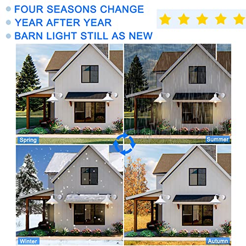 2 Pack Outdoor Wall Lights Wall Mount For House, Front Porch Outdoor Wall Light Fixtures Wall Mount, Modern Farmhouse Outdoor Wall Sconce, Classic Barn Lights Outdoor & Indoor-E26 Socket, White #TOP4