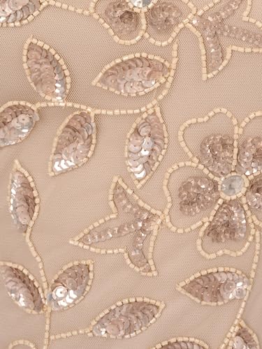 Image of Adrianna Papell Womens Beaded Cocktail Dress